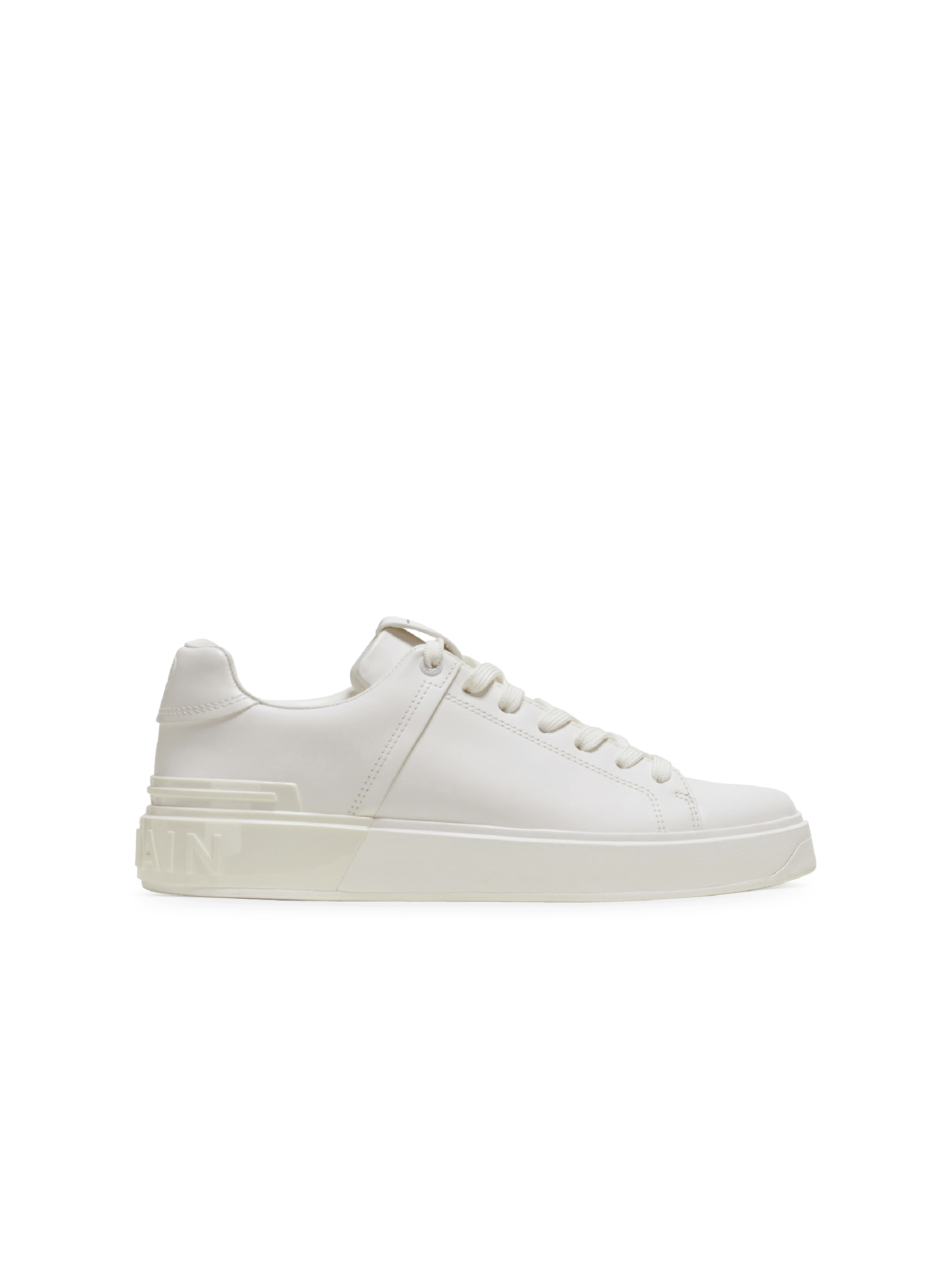 Smooth leather B-Court sneakers, white, hi-res
